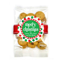 Personalized Holiday Small Cookie Bags - 48 count