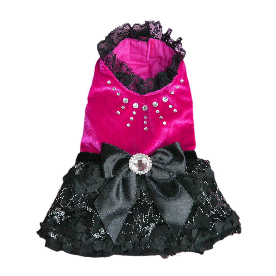 Pooch Outfitters PPPD2-XS Paris Party Dress, Pink