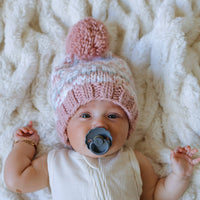 Fairisle Rosy Beanie Hat Baby & Kids