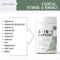 4-IN-1 Support Dog Vitamins - 120 Ct