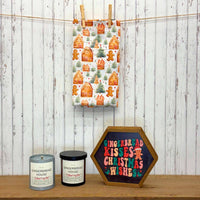 Hand Crafted Gingerbread House Christmas Candle - Holiday Decor