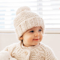 Hand Knit Baby Beanie Hat - Baby & Kids
