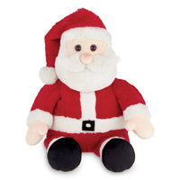 Plush toy Santa Claus on a white background