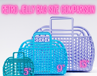 Retro Jelly Basket Beach Bag - Large - 4 Colors