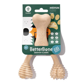 BetterBone dog chew toy packaging with a green label on a white background
