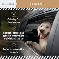 Anxiety + Stress Calming Dog Chews - Peanut Butter Flavored - 60 Count