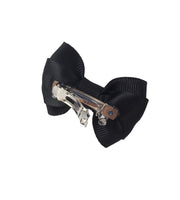 Formal Black Canine Hair Bows / Dog Bow Clips / 2 Pc Set