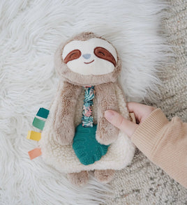 baby plush sloth lovie teether toy