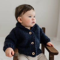 Hand Knit Baby Sweater / Shawl Collar / Baby & Toddler ON SALE!!!