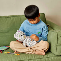 Color in Teddy Bear - Dinosaur Artie Bear w/ Pen Set