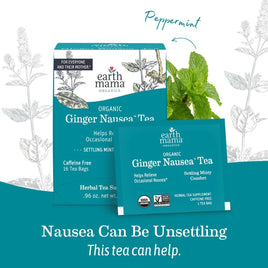 Organic Ginger Nausea Tea - Earth Mama