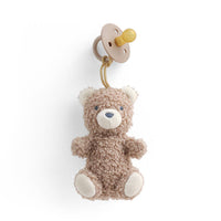 Baby Pacifier & Plush Teddy Bear Combo -Bitzy Pal / Natural Rubber *NEW*