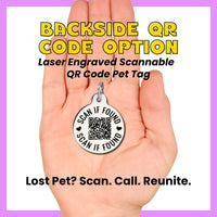 Dog ID Tag w/ Personalized QR Code - Welcome to the Barkside