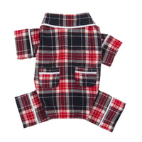 Blue Plaid Flannel Dog Pajamas - Sizes XS up to 6XL