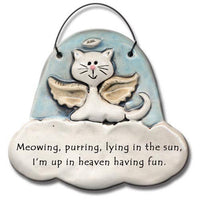 Cat Memorial Ornament – "Meowing, Purring, Lying in the Sun"