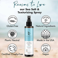 Sea Salt Hair Texture Spray / Beach Waves - Ocean Breeze Scent