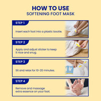 K-Beauty Softening Bootie Foot Masks - Silky Feet - 1 Pair