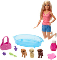 Mattel Barbie Puppy Bath Time Set - Barbie Doll Play Set