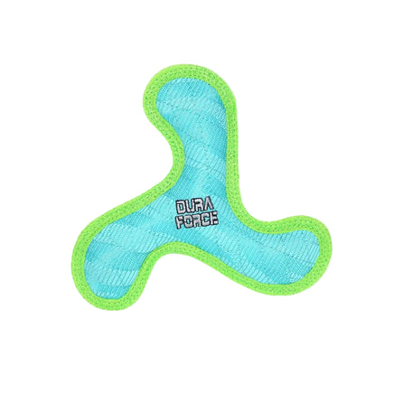 Blue and green dog toy with 'Dura Force' branding on a white background