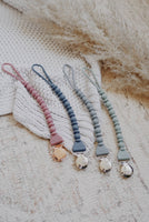 Sweetie Strap™ - Silicone One-Piece Pacifier Clips - Beaded / Pink or Neutral Toast