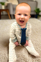Tasty Tie Teether, Crinkle Toy Baby Teether - Blue Dot