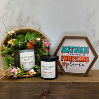 Apple Cider Donut Hand Crafted Soy Candle -  Hoiiday Candles