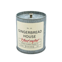 Hand Crafted Gingerbread House Christmas Candle - Holiday Decor