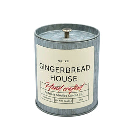 Hand Crafted Gingerbread House Christmas Candle - Holiday Decor