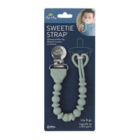 Sweetie Strap™ - Silicone One-Piece Pacifier Clips - Beaded / Pink or Neutral Toast