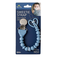 Sweetie Strap™ - Silicone One-Piece Pacifier Clips - Beaded / Pink or Neutral Toast