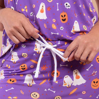 Trick-or-Treat Pups Pajama Shorts | Halloween Dog Print PJ Bottoms
