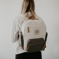 Birch Bag Mini - Diaper Backpack in Cream by Parker Baby Co.