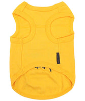 Dog Tee Shirt / Cotton - Can't Control My Licker Tee - Yellow
