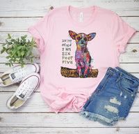 Womens Graphic Tee / In My Mind Im 6 foot 5 / Chihuahua Lover Tee