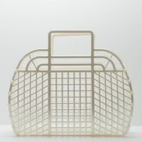 Retro Jelly Basket Beach Bag - Large - 4 Colors