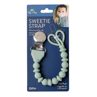 Sweetie Strap™ - Silicone One-Piece Pacifier Clips - Beaded / Pink or Neutral Toast