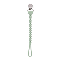 Sweetie Strap™ - Silicone One-Piece Pacifier Clips - Beaded / Pink or Neutral Toast