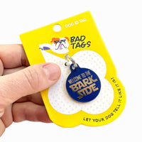 Dog ID Tag w/ Personalized QR Code - Welcome to the Barkside