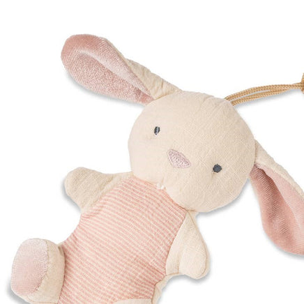 pink plush bunny and baby pacifier combo makes a cute gift
