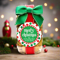 Personalized Christmas / Holiday Cookies  - Quart - 1 Dozen - Custom