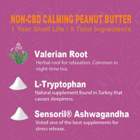 Calm & Comfort Natural Peanut Butter for Dogs - With L-Tryptophan
