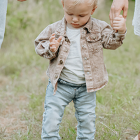 Lightweight Denim Jacket / Soft Brown - Infant & Toddler