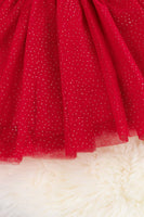 Girls Red Sequin Tulle Skirt Party Dress - ON SALE!