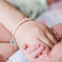 Sterling Silver Big Sister Child's Bracelet - Big Sis (Pink) - 2 Sizes