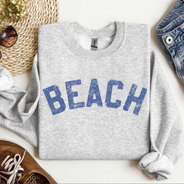 Take me to the Beach Crewneck Sweatshirt / Soft Grey