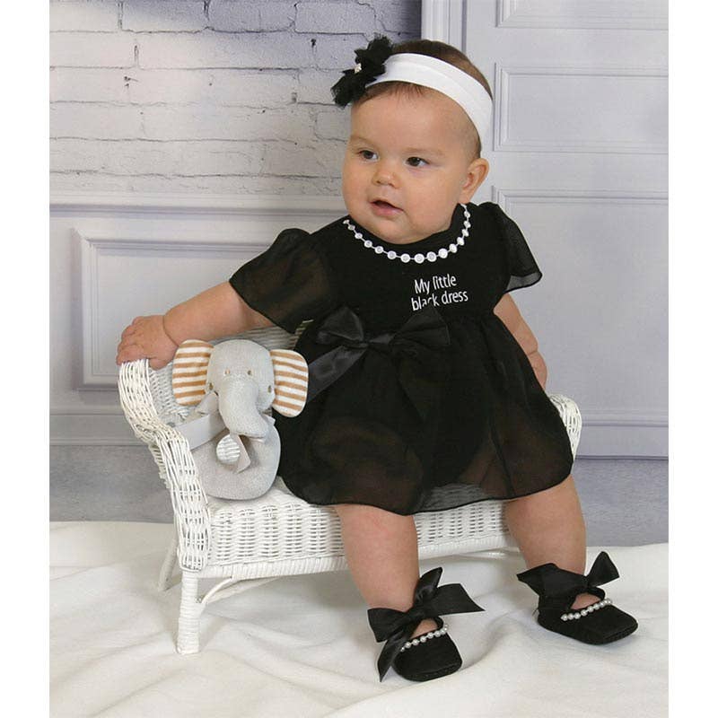 My First Little Black Dress - Baby Girl| Bones and Rattles Boutique My First Little Black Dress - Baby Girl| Bones and Rattles Boutique
