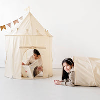 Kids Play Tunnel with Recycled Fabric- 2 Colors