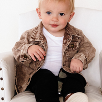 Lightweight Denim Jacket / Soft Brown - Infant & Toddler