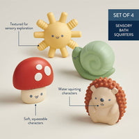 Itzy Squirt™ Soft Bath Toys - 4-pack
