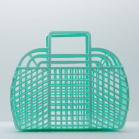 Retro Jelly Basket Beach Bag - Large - 4 Colors